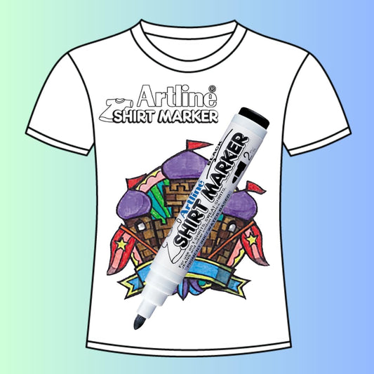 Pennarelli per magliette Artline resistenti allo sbiadimento Penne per tessuti 6 colori