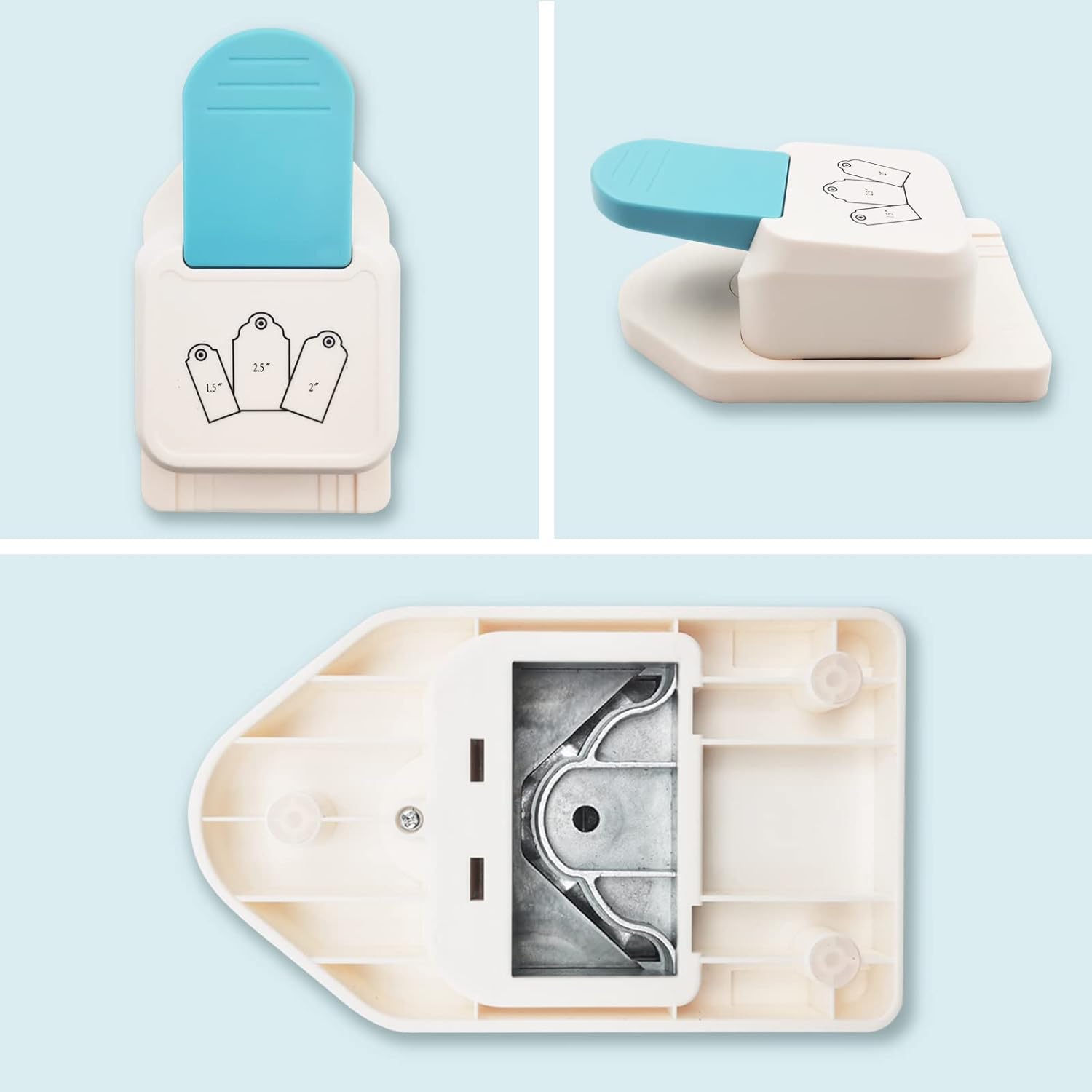3in1 Craft Tag Paper Punch 1.5/2/ 2.5 Inch