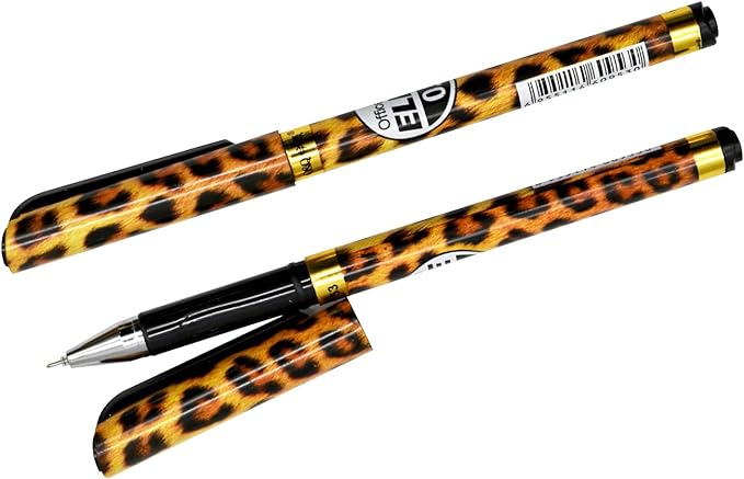 12PCS Leopard Print Gel Pens