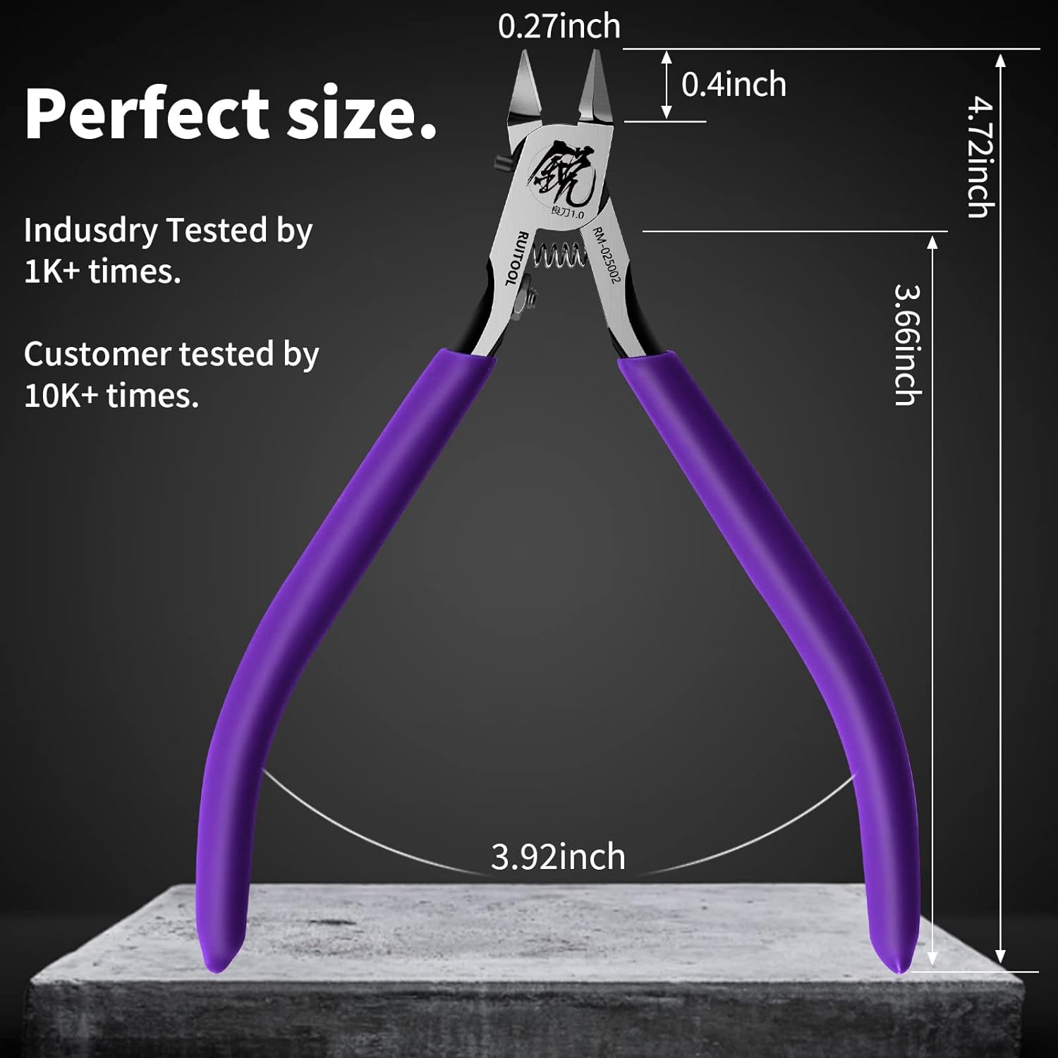 RUITOOL Model Nipper RM 1.0 Purple for Plastic Models - TTpen