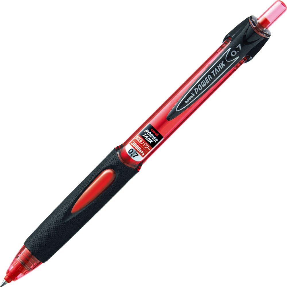 Penna a sfera Uni Power Tank - 0,7 mm - corpo rosso