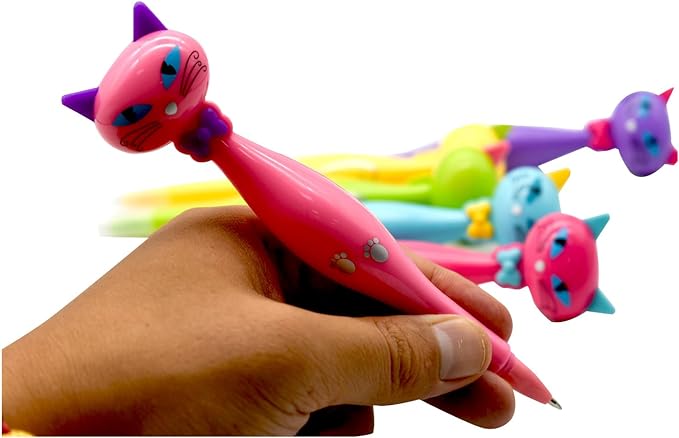 6PCS Cool Cat Ballpoint Pens For Kids School