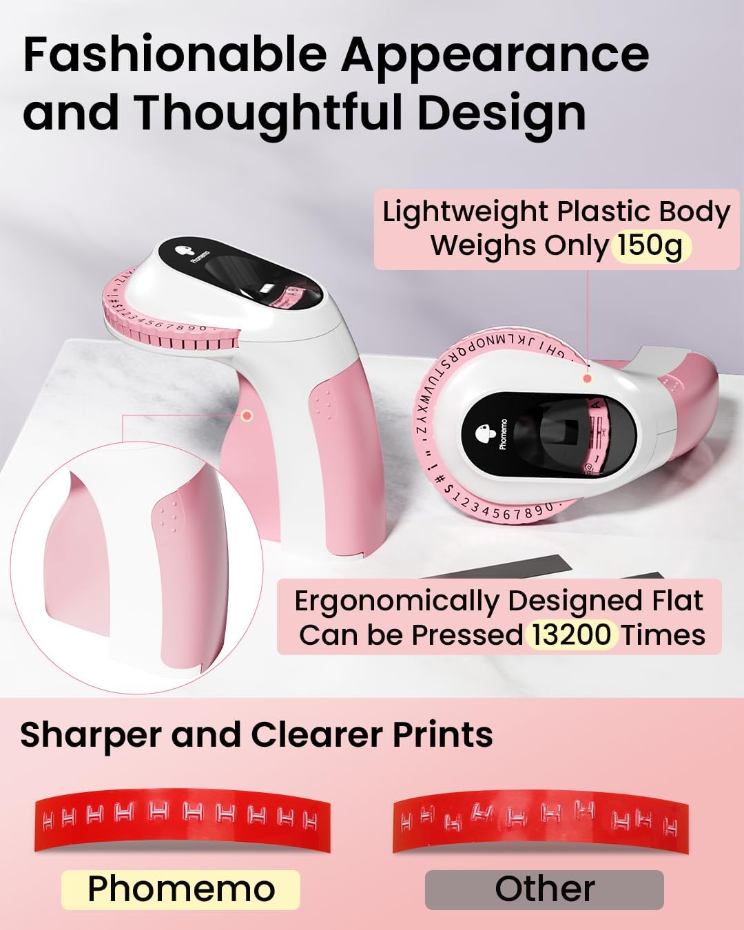 Phomemo E975 Embossing Label Maker Machine with 6 Tapes