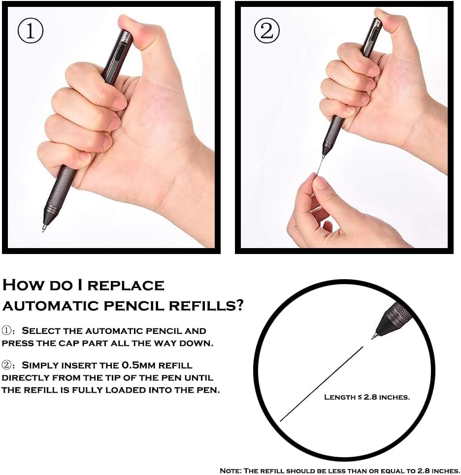 4 in 1 Multifunction Pen,3 Color Ink Ball Pen,0.5mm Mechanical Pencil