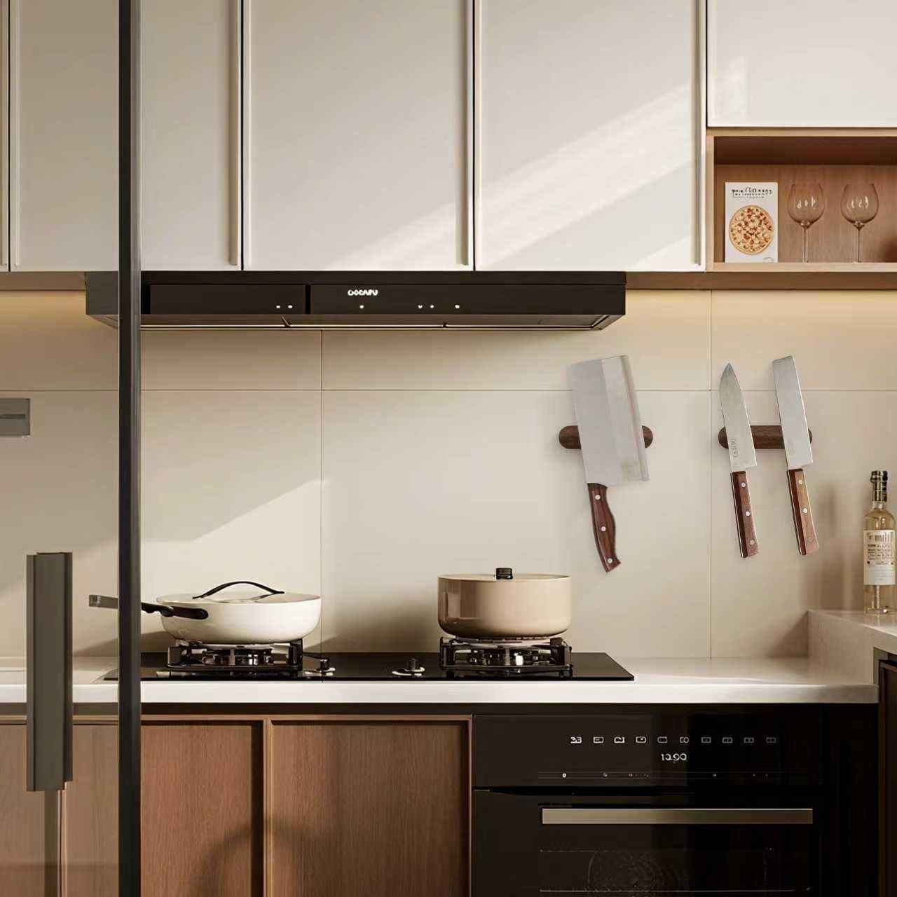 2-Pack Adhesive Magnetic Key Holder Wall Hook