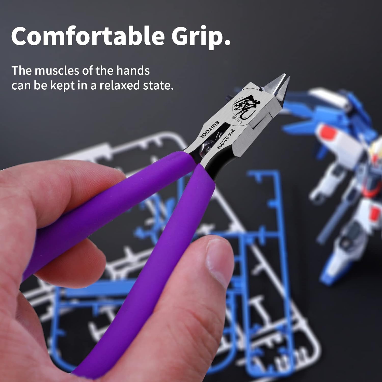 RUITOOL Model Nipper RM 1.0 Purple for Plastic Models - TTpen