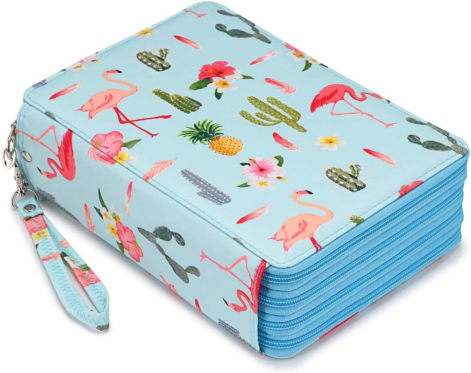 200 Slots Colored Pencil Case Large Capacity Pencil Organizer