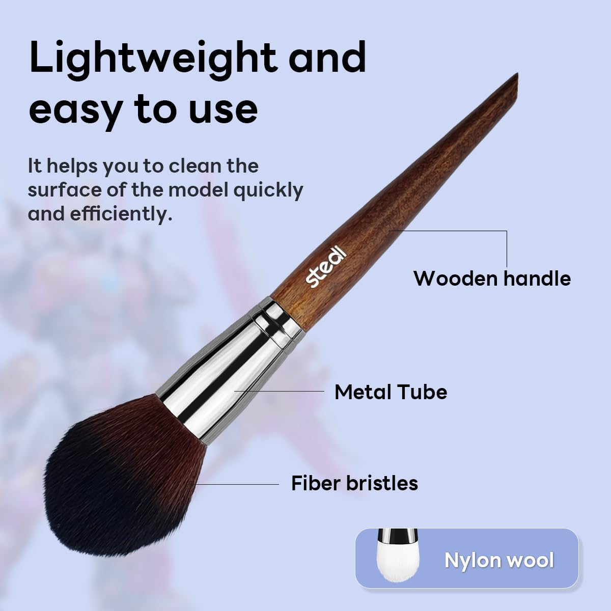 Stedi Model Cleaning Brush Kits 3 Set for Statues,Gundam - TTpen