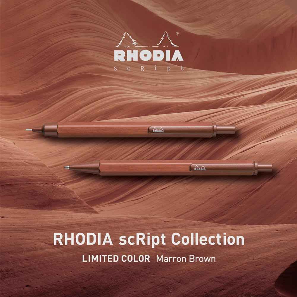 Rhodia Script Mechanical Pencil,0.5mm Aluminum Boday