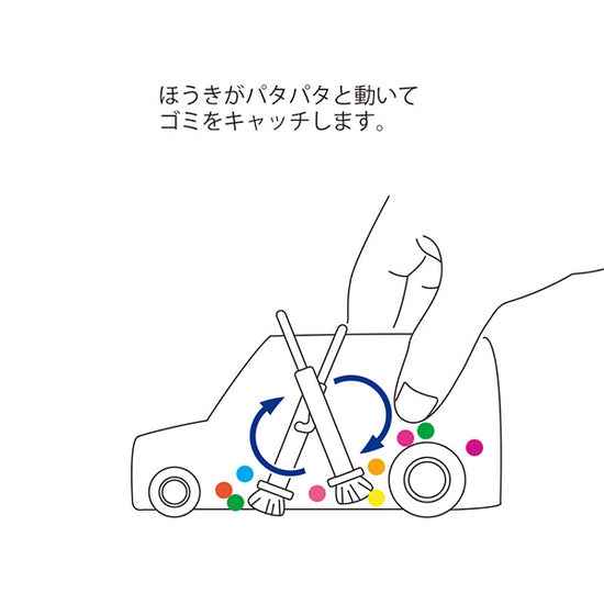 Midori Mini Eraser Dust Cleaner Car- Transparent