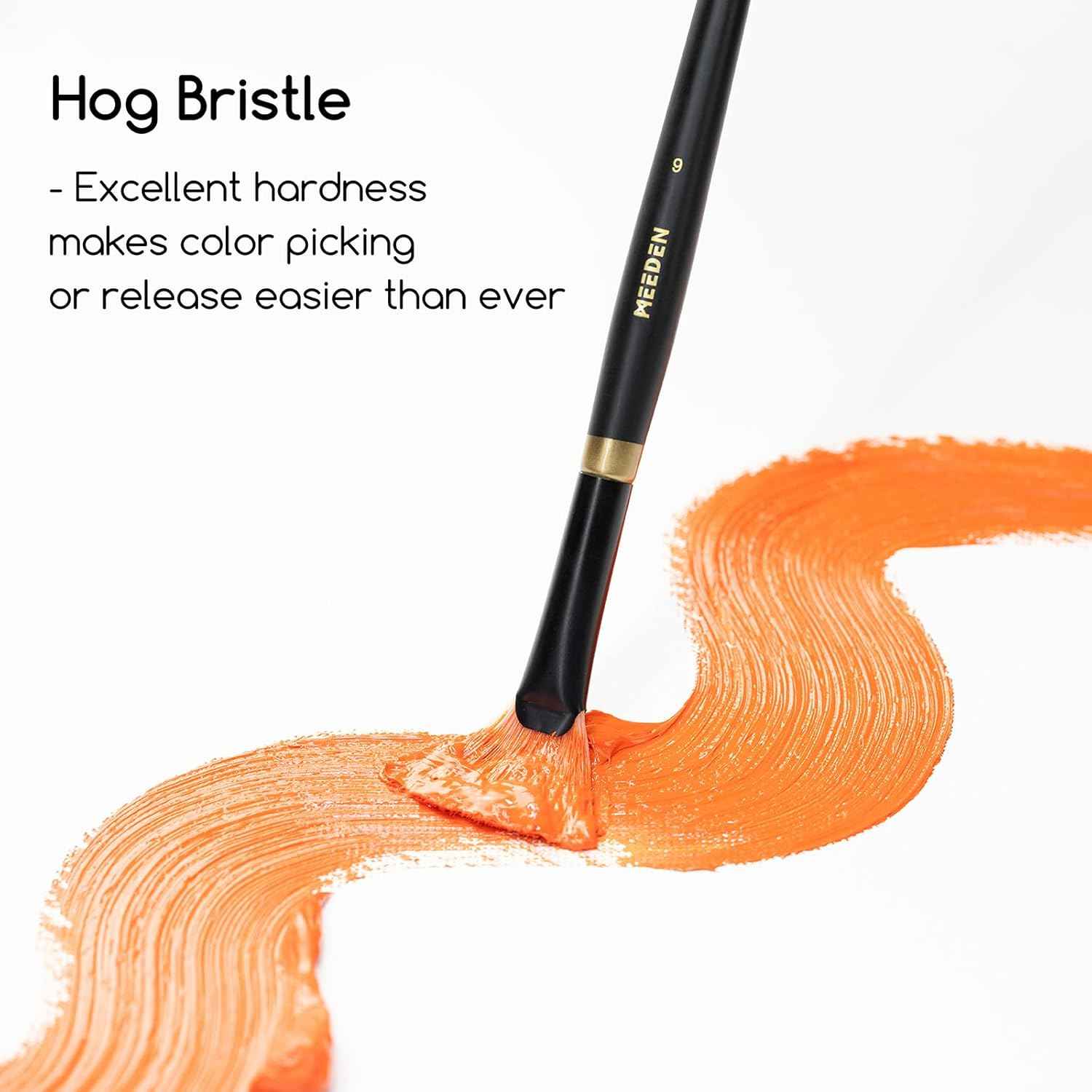 MEEDEN Oil Paint Brush Set 10 Pieces