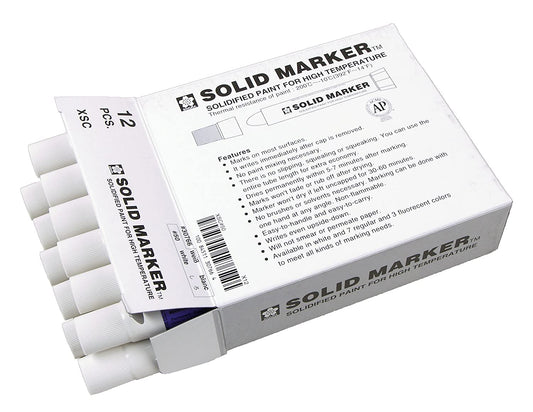 SAKURA Solid Marker, Permanent Marker Paint Pennor, 12 Pack, Vit