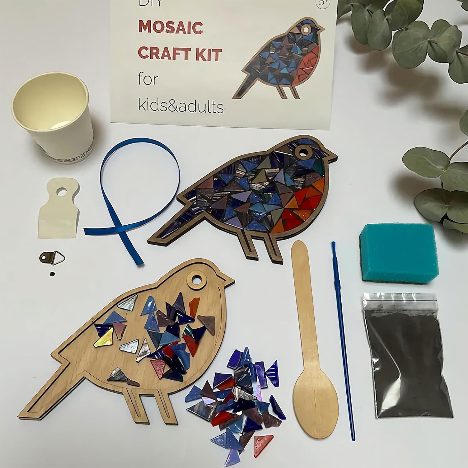 DIY Mosaic Wood Craft Kits for Kids & Adults