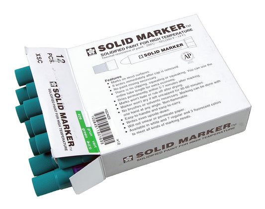 SAKURA Solid Marker,Permanent Marker Paint Pens,12 Pack,Green