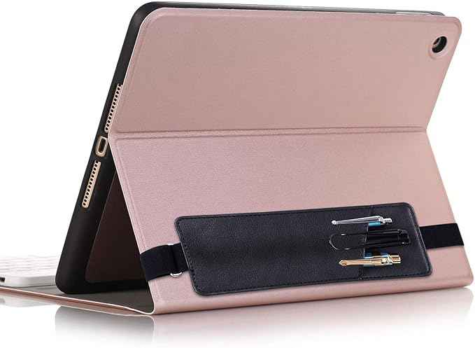 Adjustable PU Leather Elastic Band Pen Holder,2 Pack