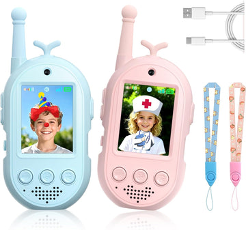 Päivitetyt videopuhelimet lapsille, 2 pakkausta ladattavia