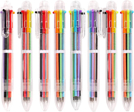 12 Pack 0.5mm 6-in-1 Multicolor Ballpoint Pen - TTpen