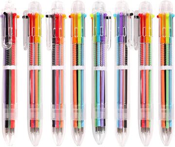 12 Pack 0.5mm 6-in-1 Multicolor Ballpoint Pen