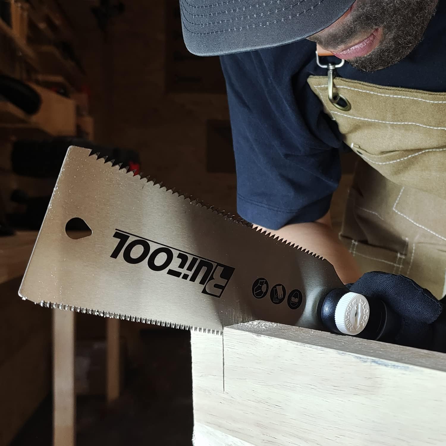 RUITOOL Japanese Hand Saw,7 Inch Pull Saw,SK5 Blade Woodworking