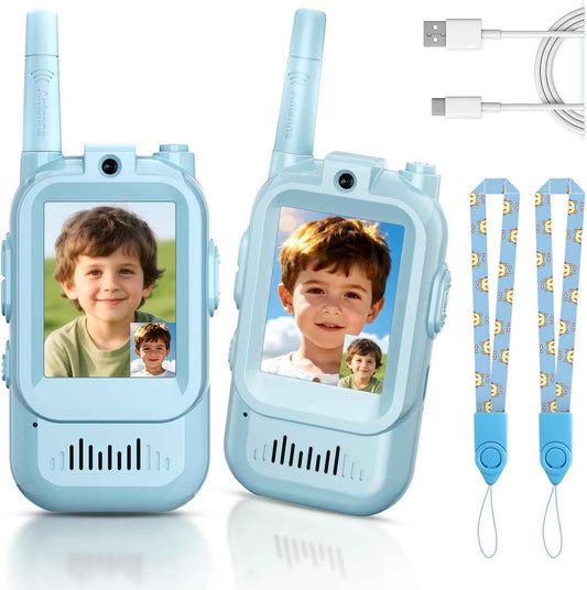 Video Walkie Talkies for Kids, Handheld 2 Pack