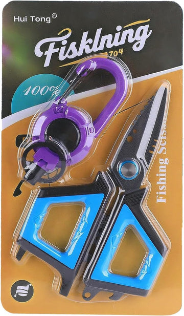 HUI TONG Professionelle Angelschere mit Flaschenöffner