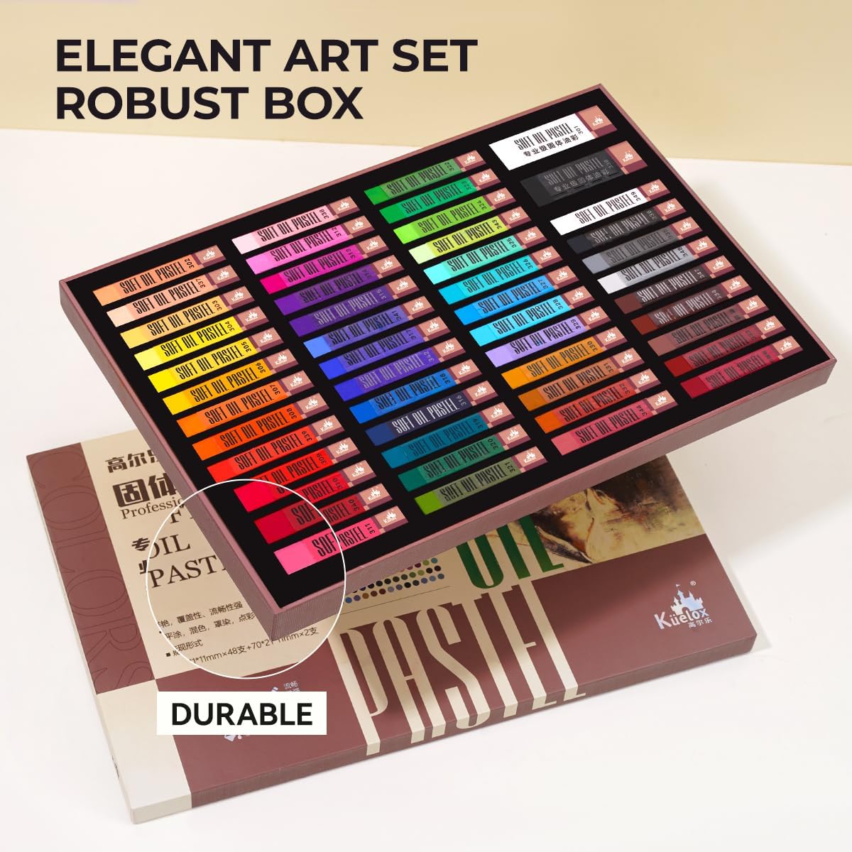 48 Square Oil Pastels for Artists