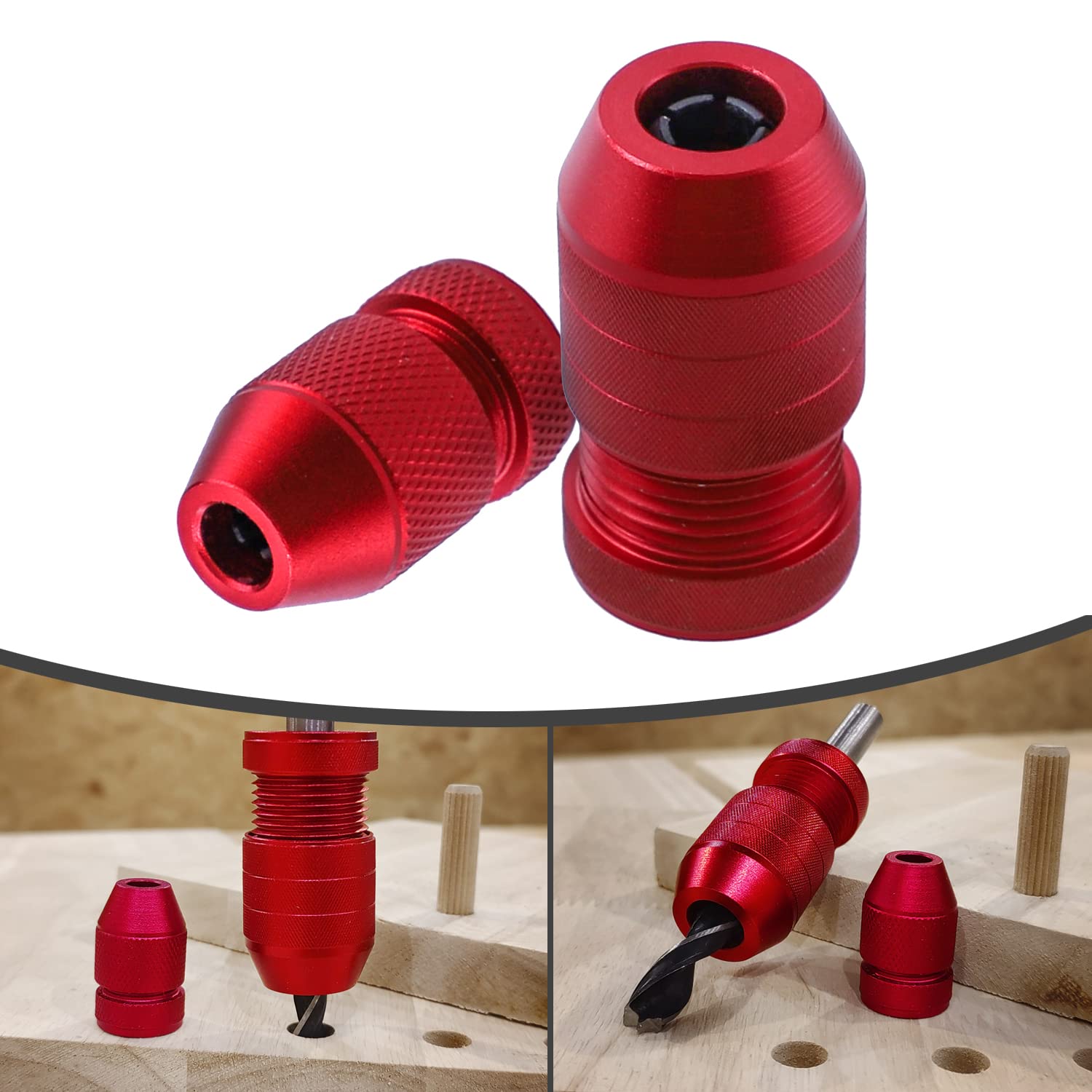 RUITOOL Drill Depth Stop for Drill Bits 2 Size Pack - TTpen