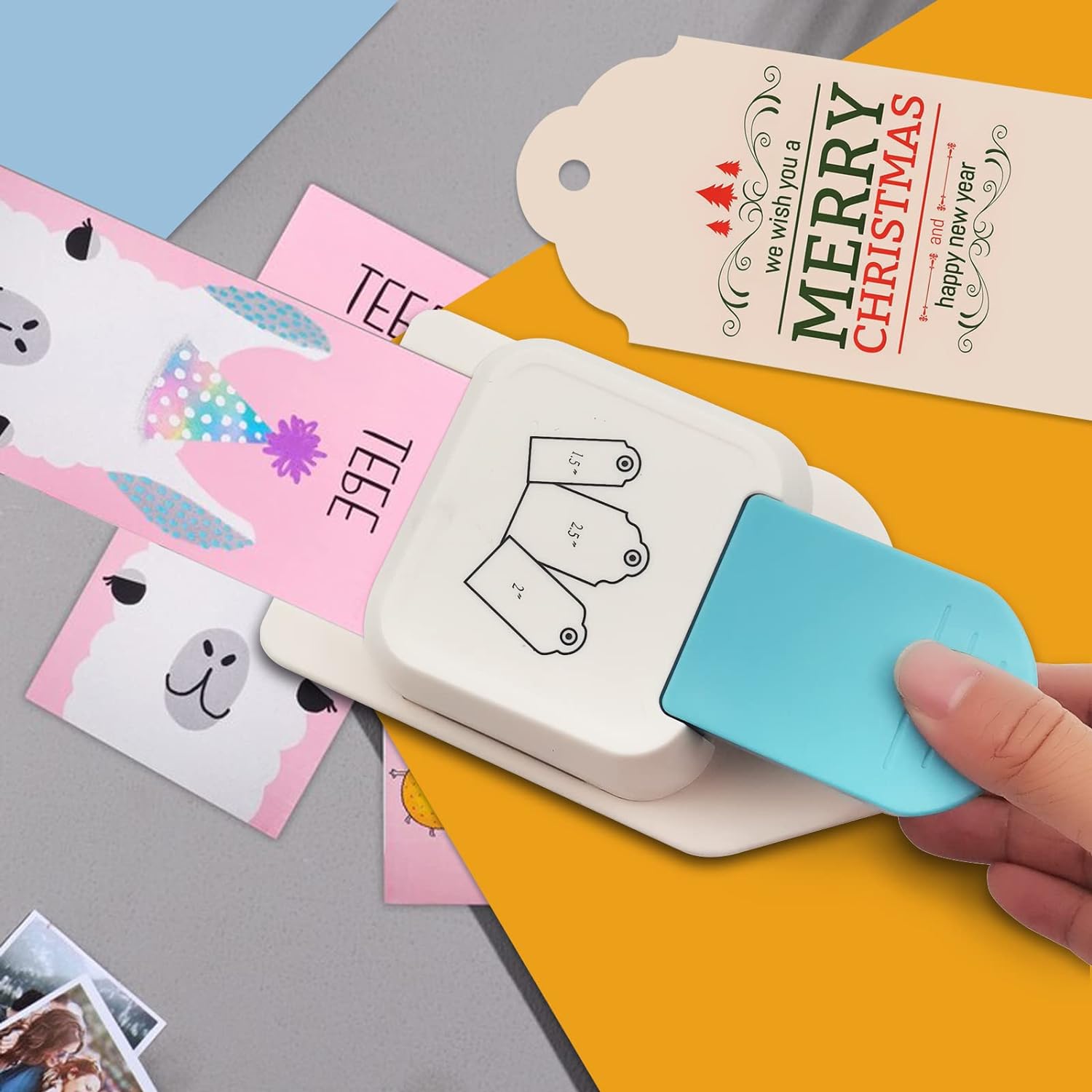 3in1 Craft Tag Paper Punch 1.5/2/ 2.5 Inch