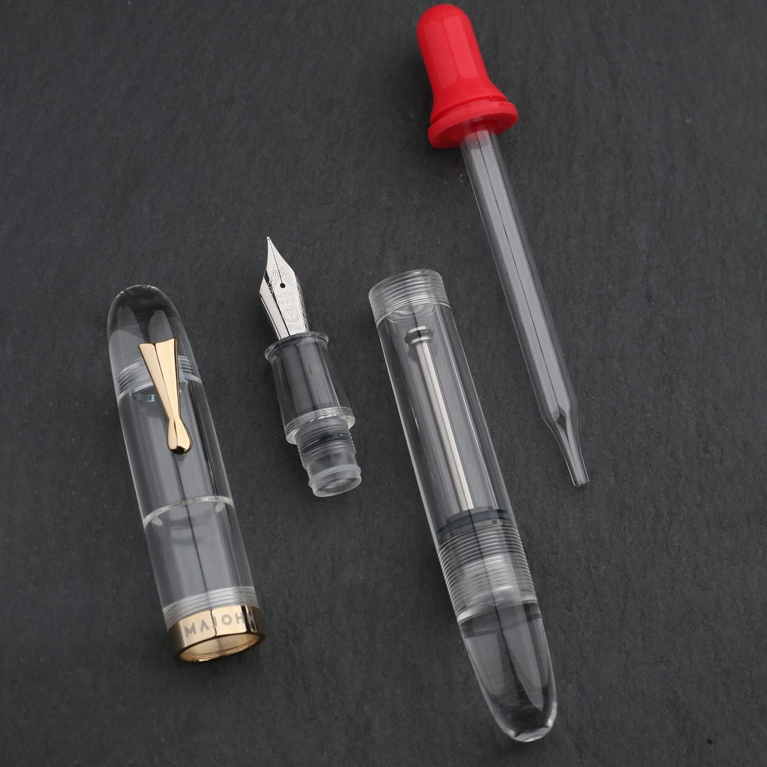 Majohn C4 Eyedropper Fountain Pen Transparent Acrylic with Box