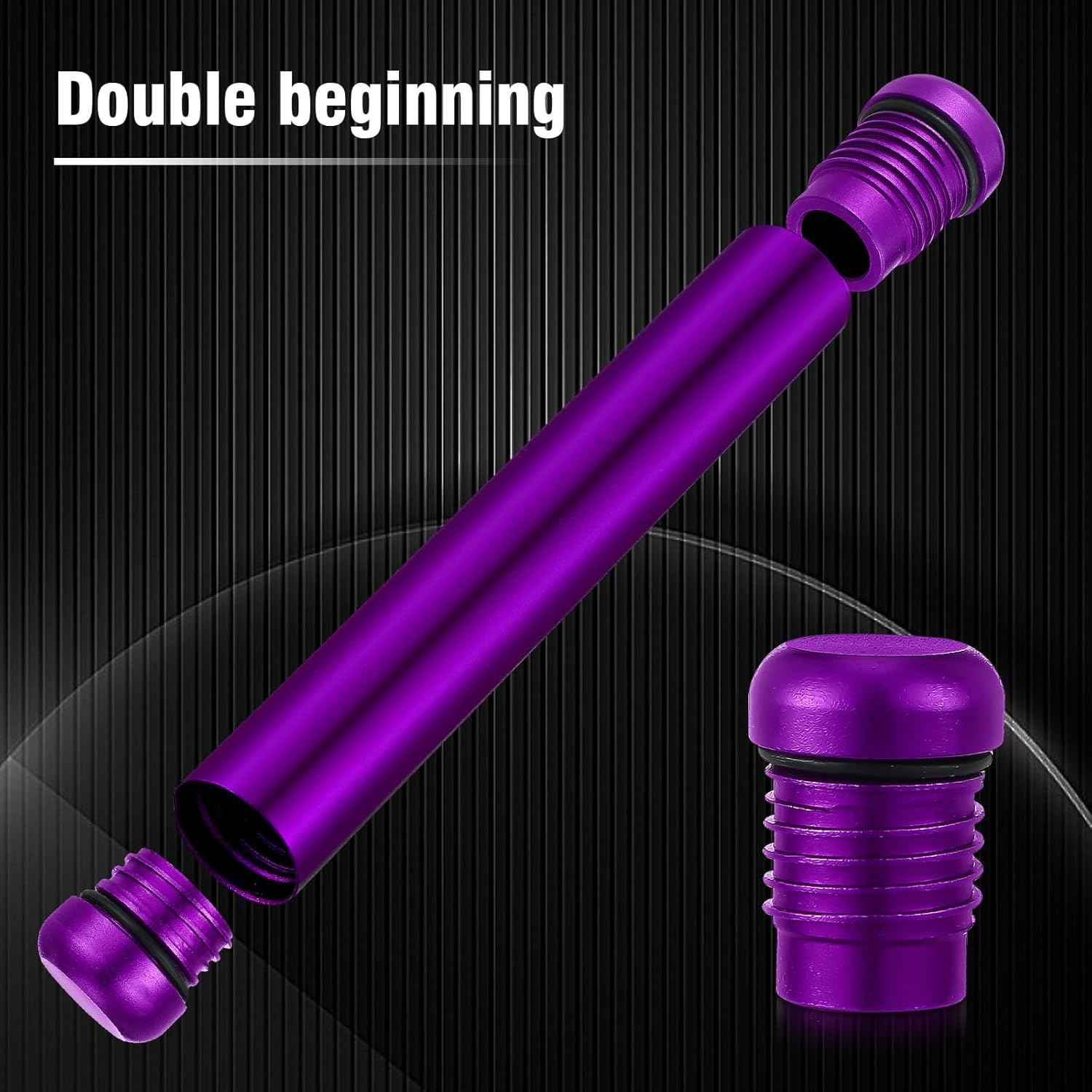 Small Metal Aluminum Waterproof Metal Tube Case 5 Color Pack