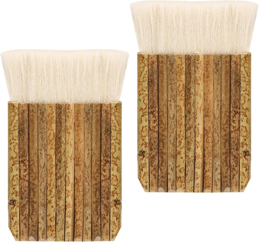 2Pcs Hake Blender Bamboo Painting Brushes