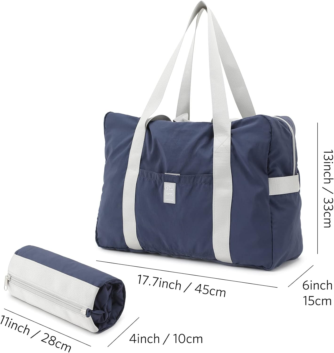 P.Travel Foldable Travel Sports Gym Duffel Bag