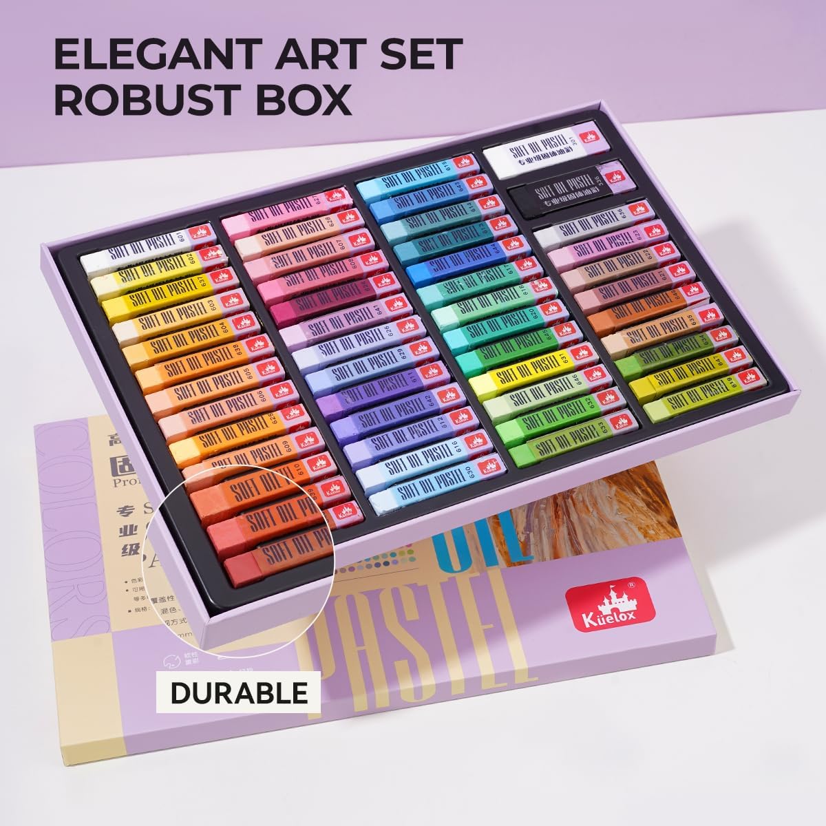 48 Square Oil Pastels for Artists