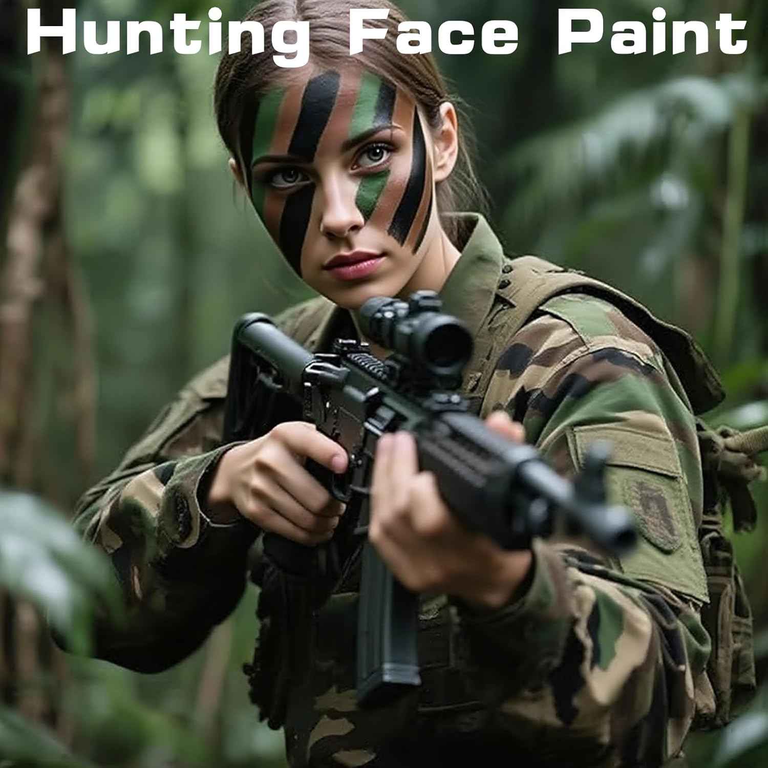 3PCS Camo Face Paint Stick Hunting Army Military