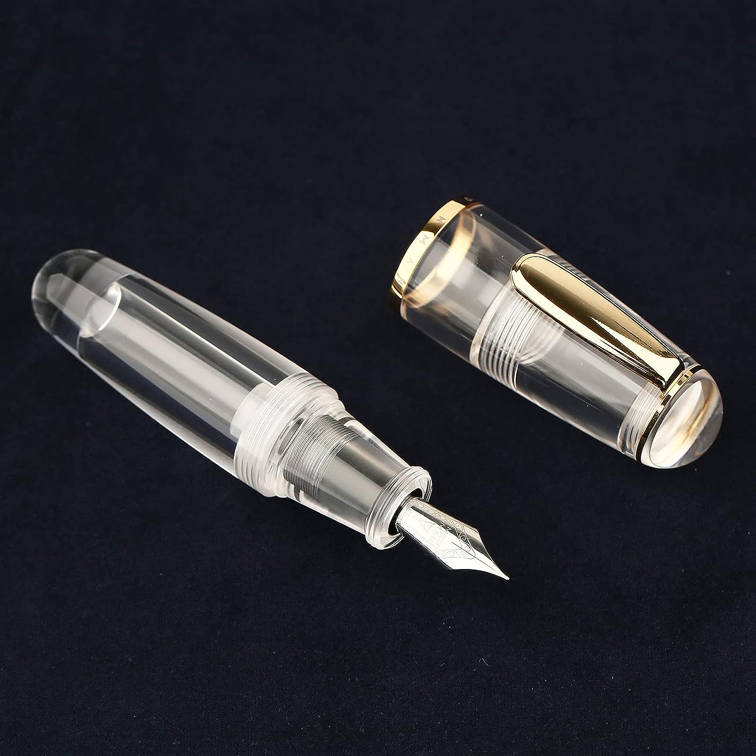 Majohn Q1 Mini Fountain Pen Short Resin Pocket Pen Large Capacity