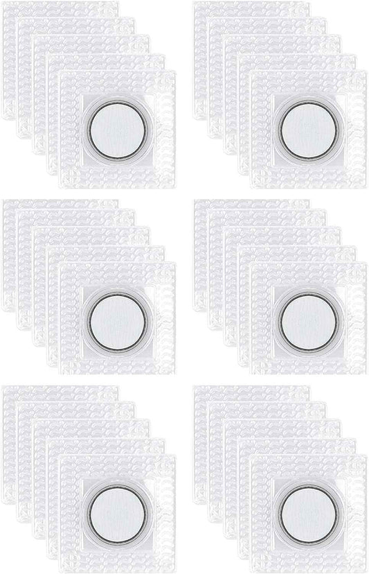30 Pairs Hidden Sew PVC Magnetic Snap Buttons Fastener