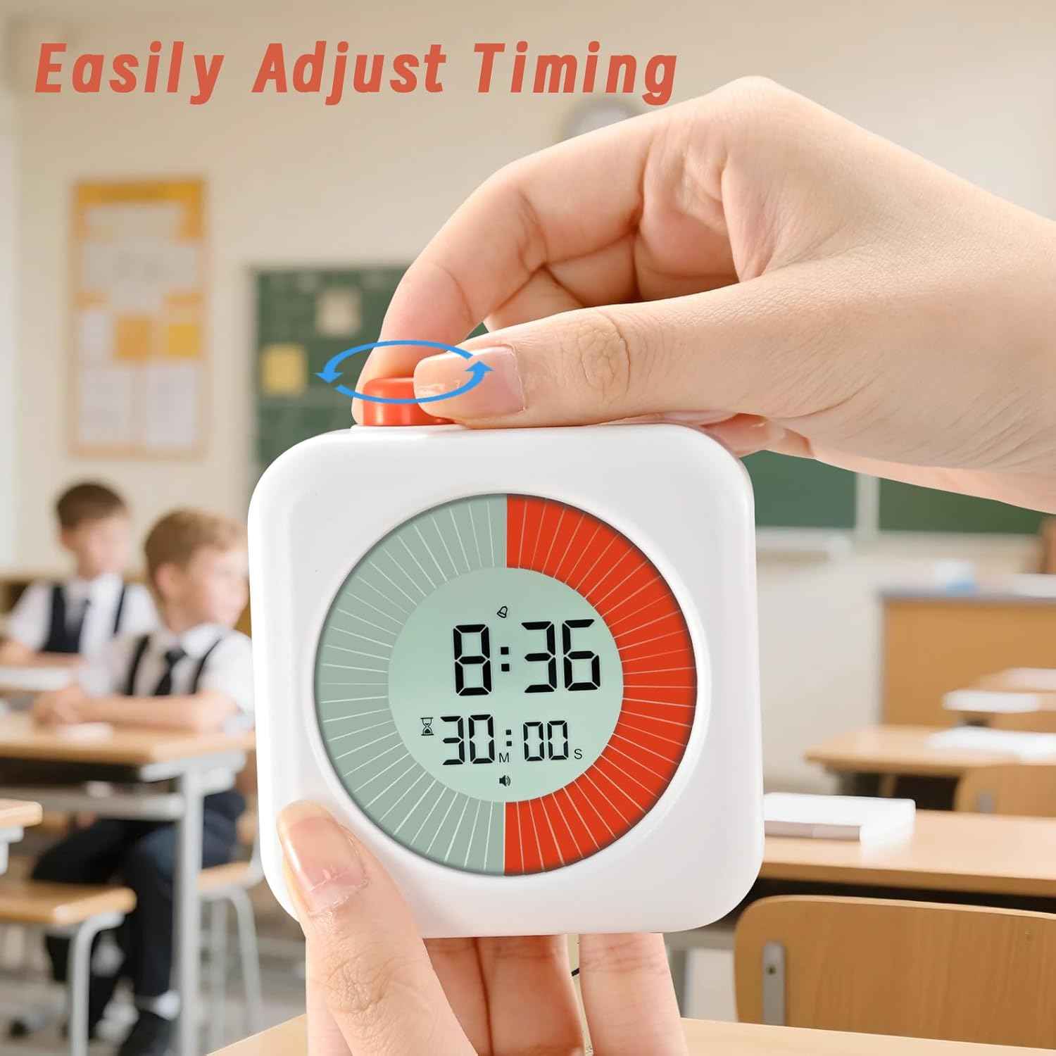 Digital Visual Timer 60-Minute Countdown (3-in-1) for Kids & Adults