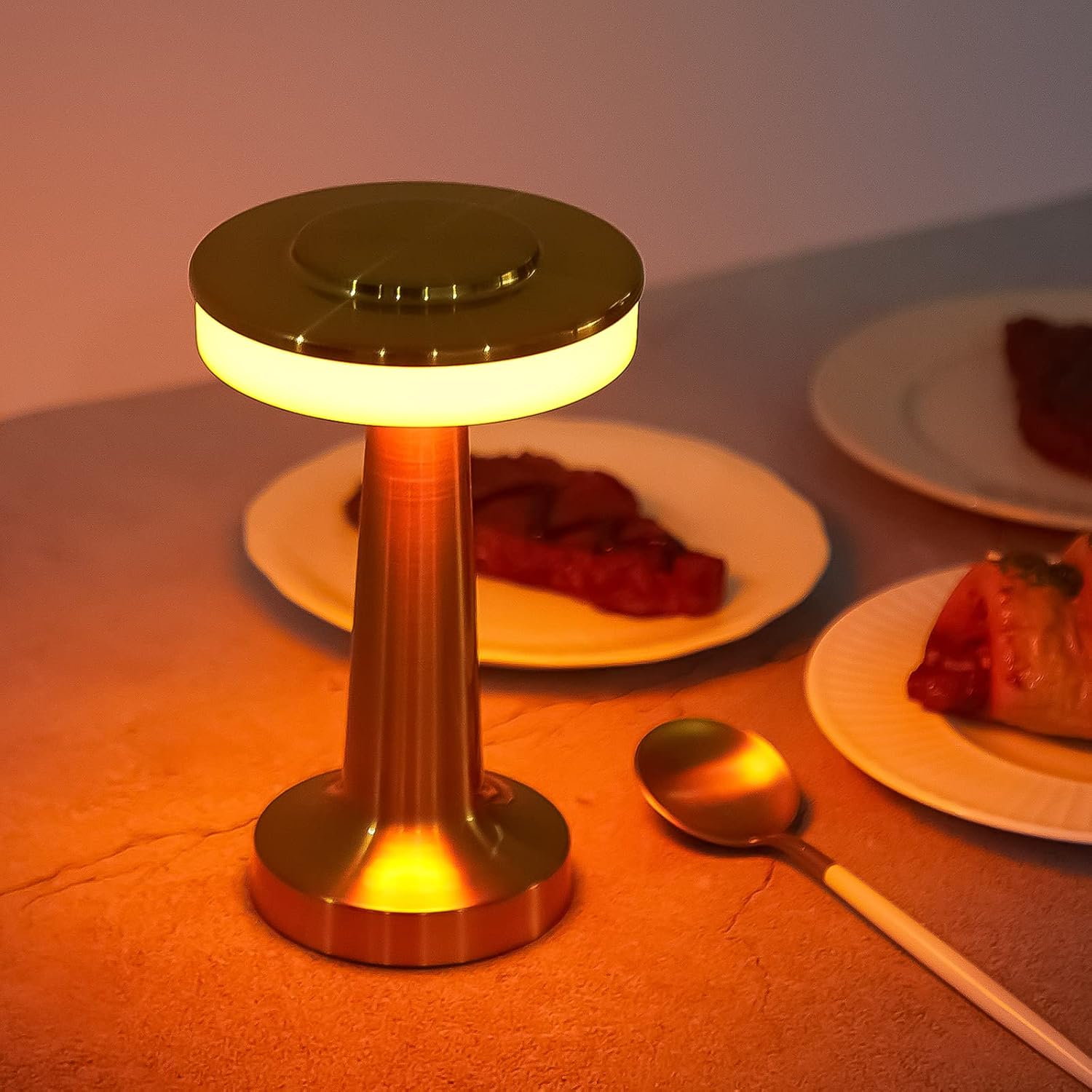 4Pcs Portable Cordless Table Lamp with Touch Sensor Rechargeable