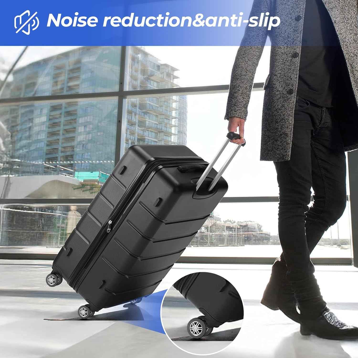 Silicone Suitcase Luggage Wheel Covers Protectors 8 Pack