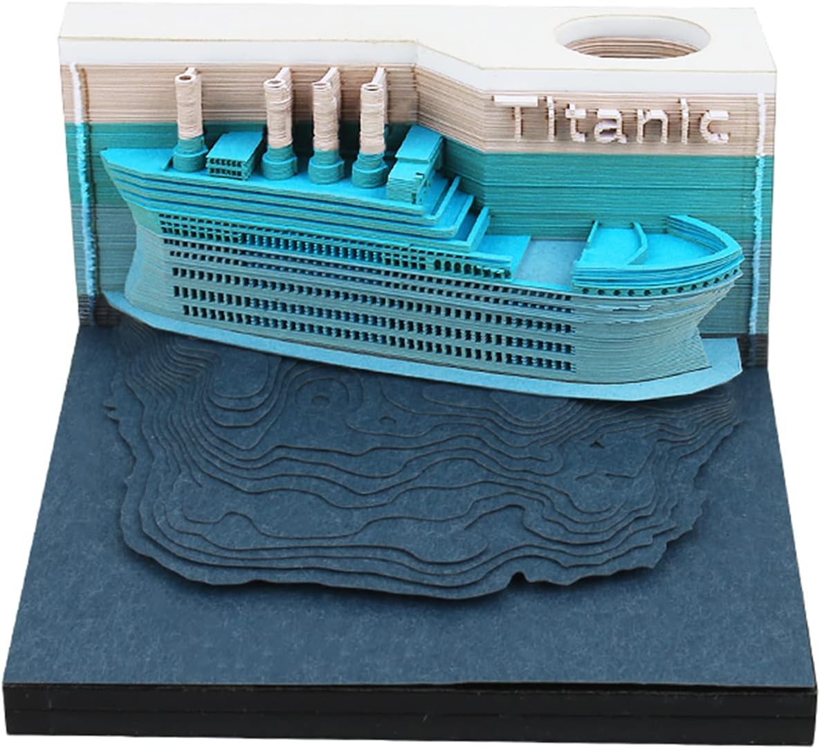 Titanic 3D Paper Note Memo Pad with LED Lights