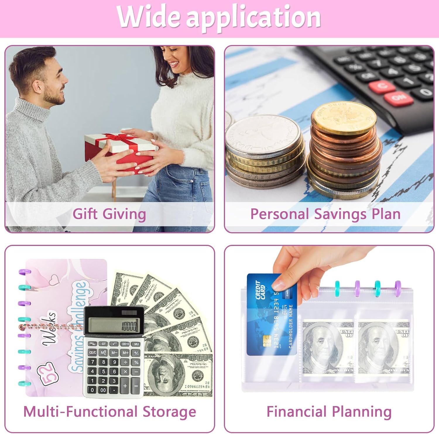 52 Weeks Saving Challenge Binder Budget Planner