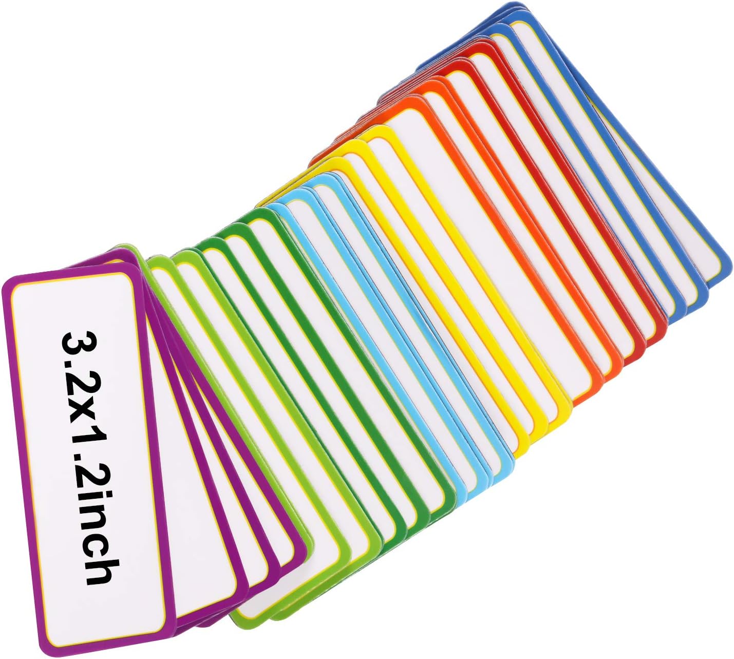 40 Pack Magnetic Dry Erase Labels Name Plate Tags Stickers 10x5cm