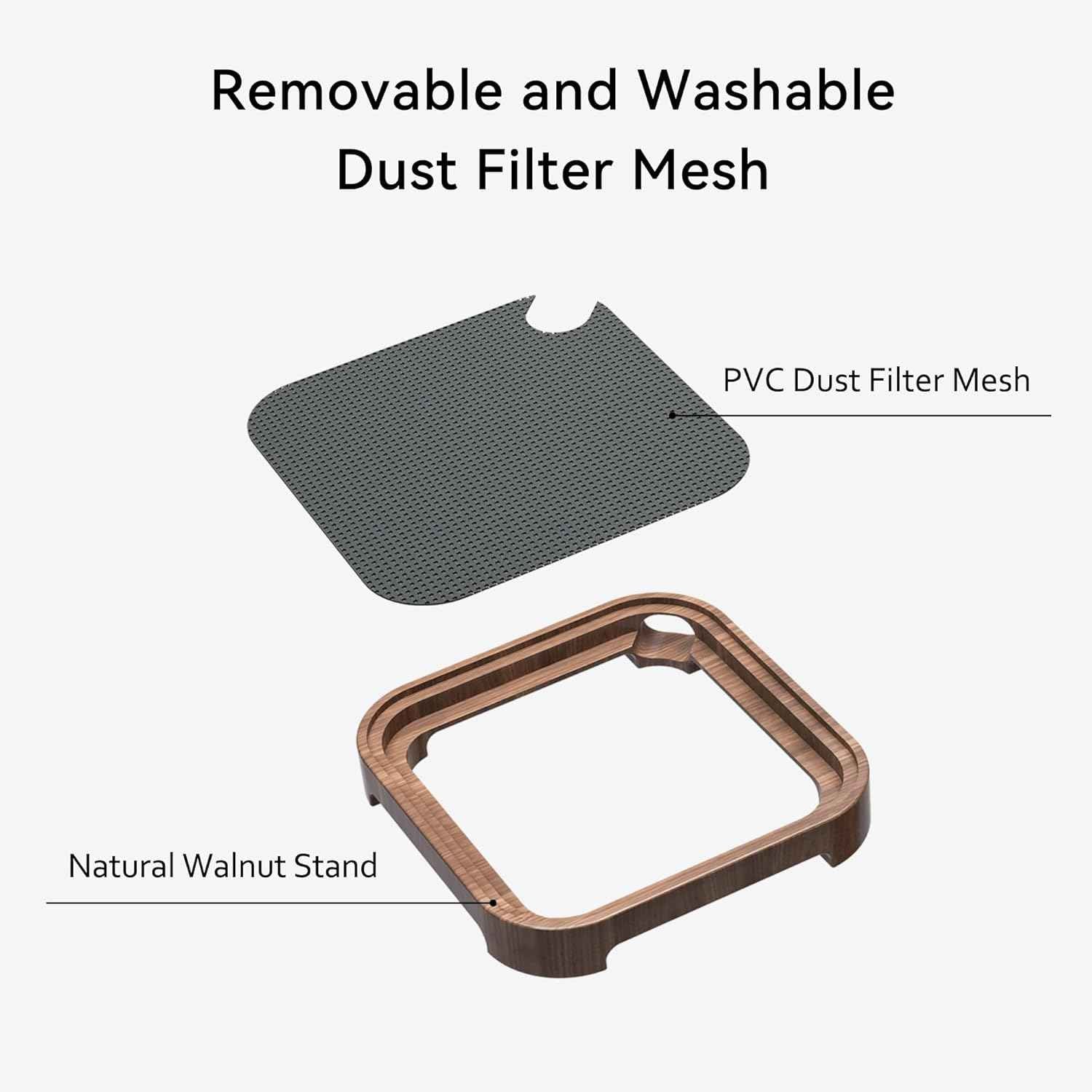 Wooden Cooling Stand for Mac Mini M4 Pro with Dust Filter Mesh