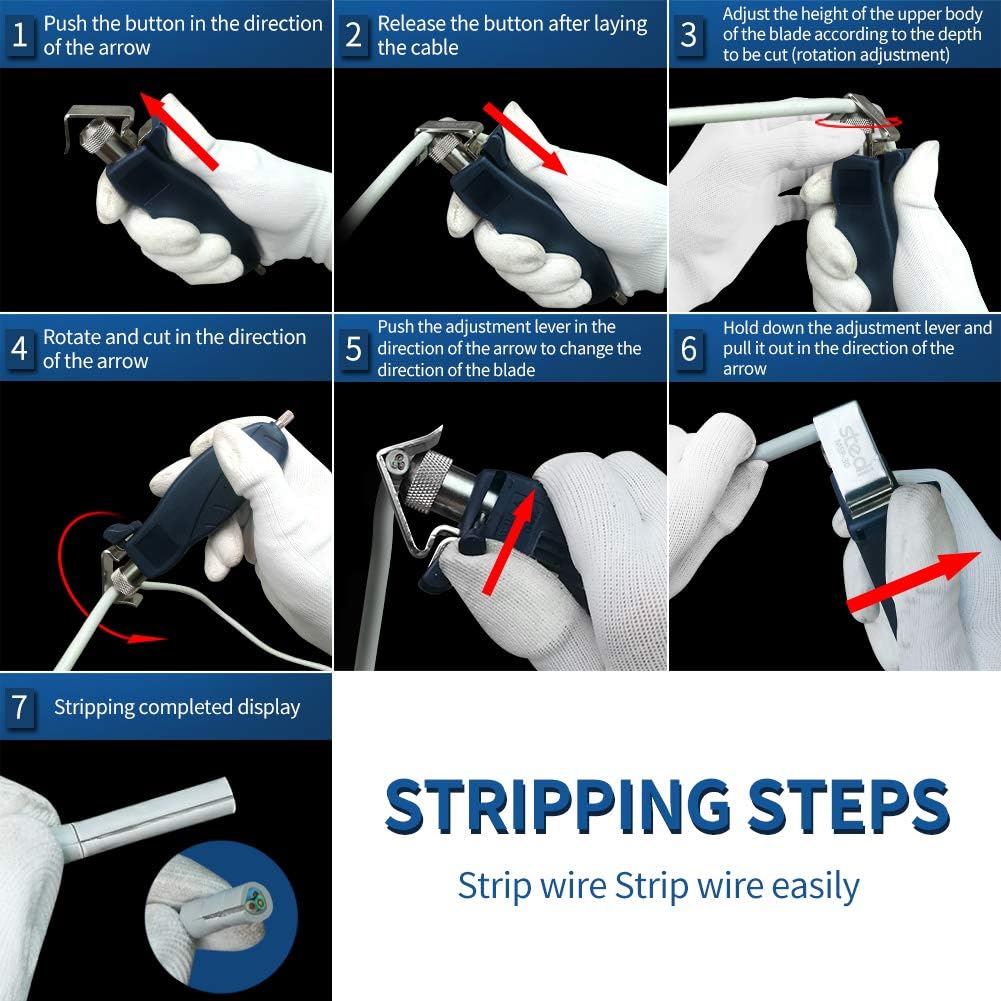Stedi Round Cable Stripper with Adjustable Cutting Depth - TTpen