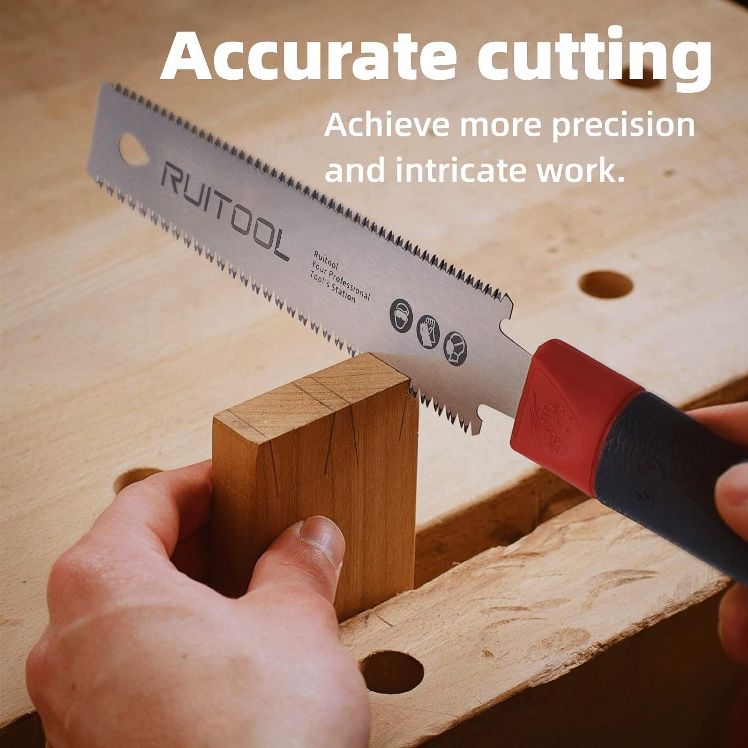 RUITOOL Japanese Hand Saw 6 Inch Double Edge Pull Saw - TTpen