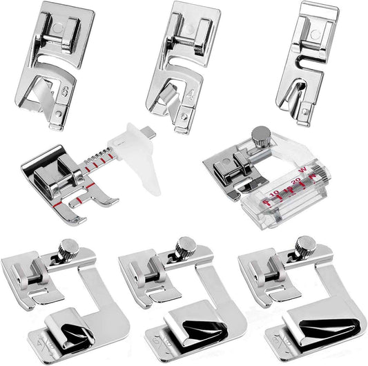 8pcs Sewing Machine Presser Foot Set for Brother Singer Janome