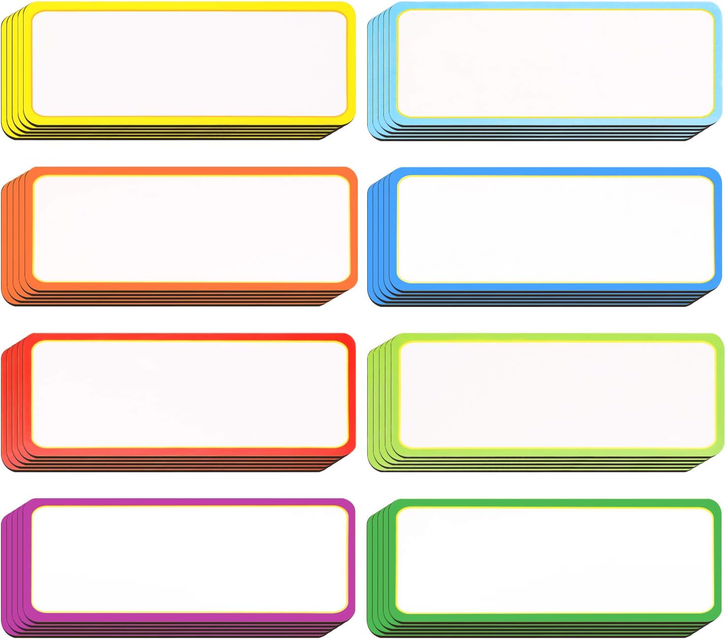 40 Pack Magnetic Dry Erase Labels Name Plate Tags Stickers 10x5cm
