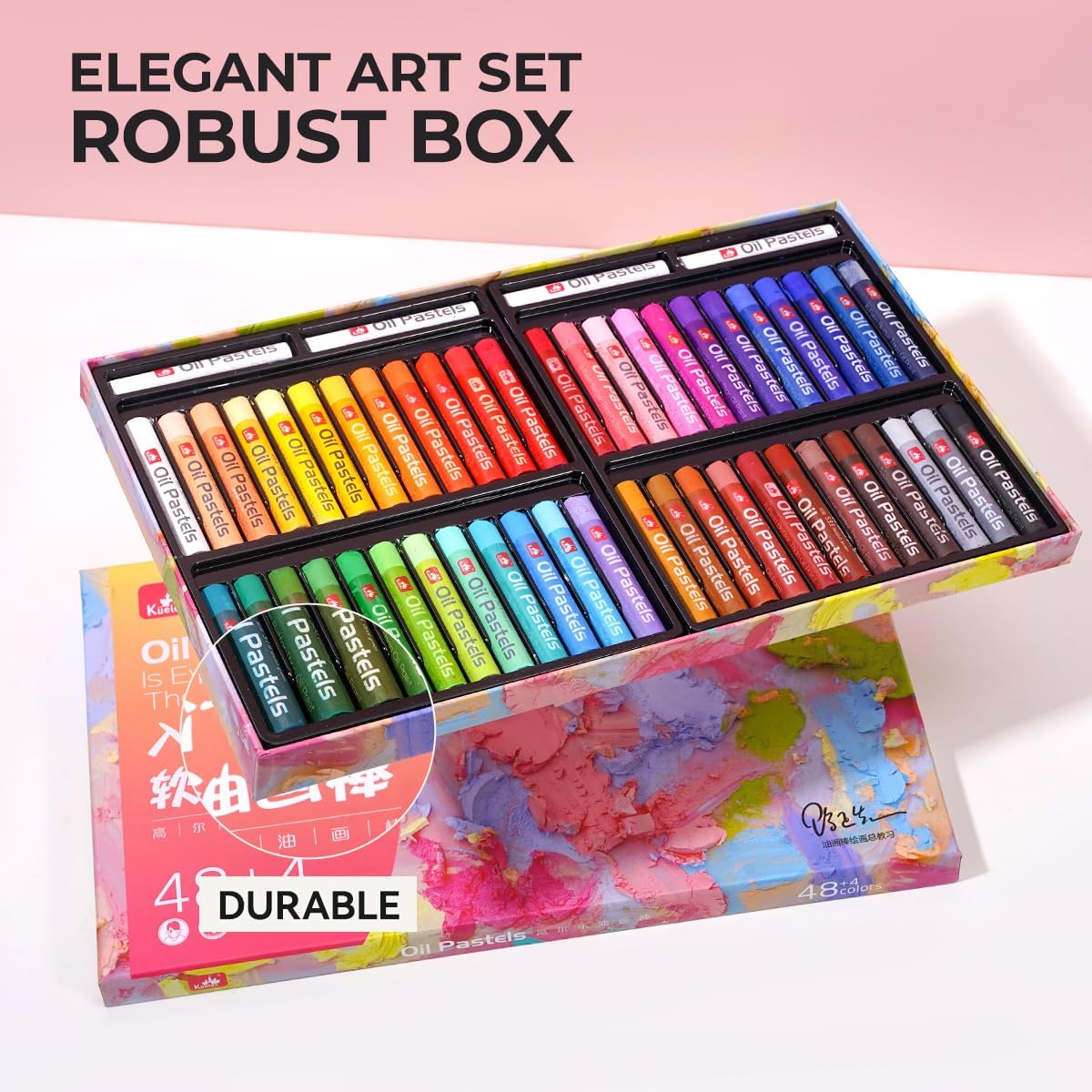 26/52 Oil Pastels for Artist - Soft Oil Crayons Art Set for Kids