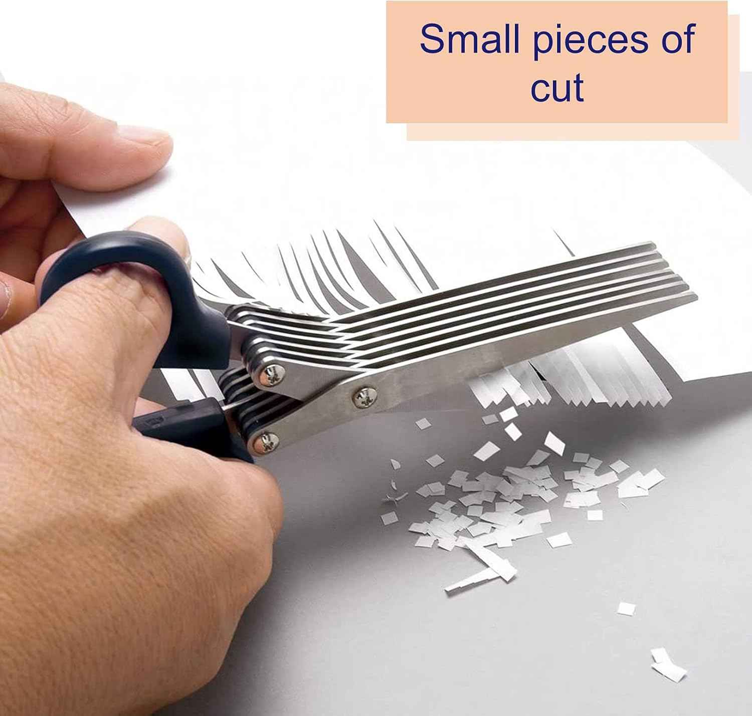 Sunstar 7-Blade Shredder Scissors,7.9 inches (200mm),Black