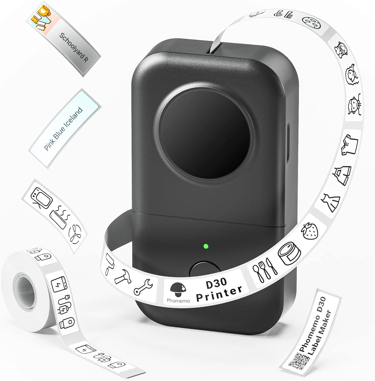 Phomemo D30 1/2 Inch Sticker Label Maker Machine Printer